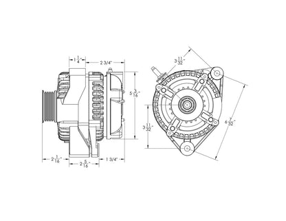 Mechman 240 Amp High Output Alternator Toyota Supra 1JZ 2JZ / Lexus SC300 3.0L