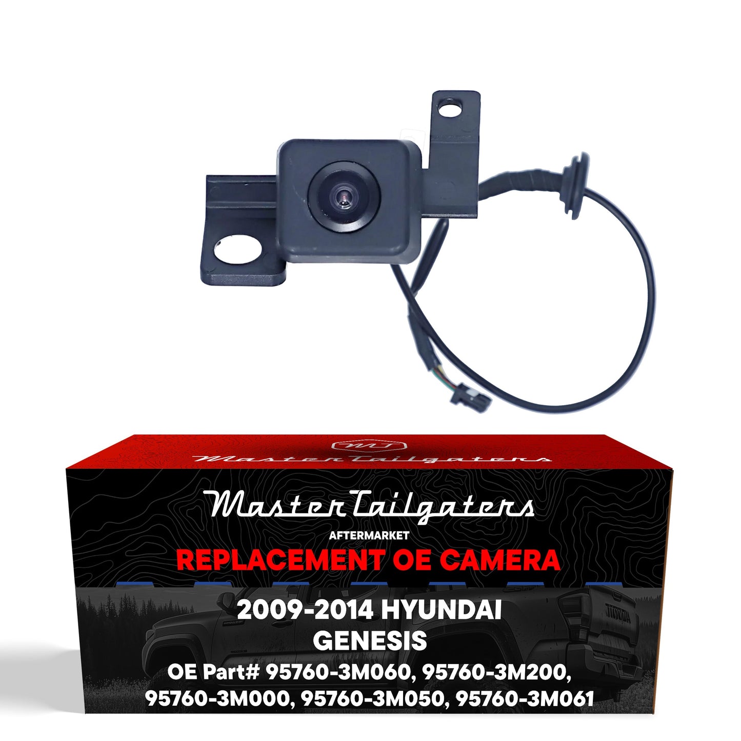 Hyundai Genesis (2009-2014) OEM Replacement Backup Camera OE Part # 95760-3M000, 95760-3M050, 95760-3M060, 95760-3M061, 95760-3M200