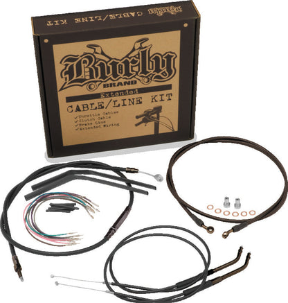 Burly Brand T-Bar Control Kit 14in - Black B30-1151