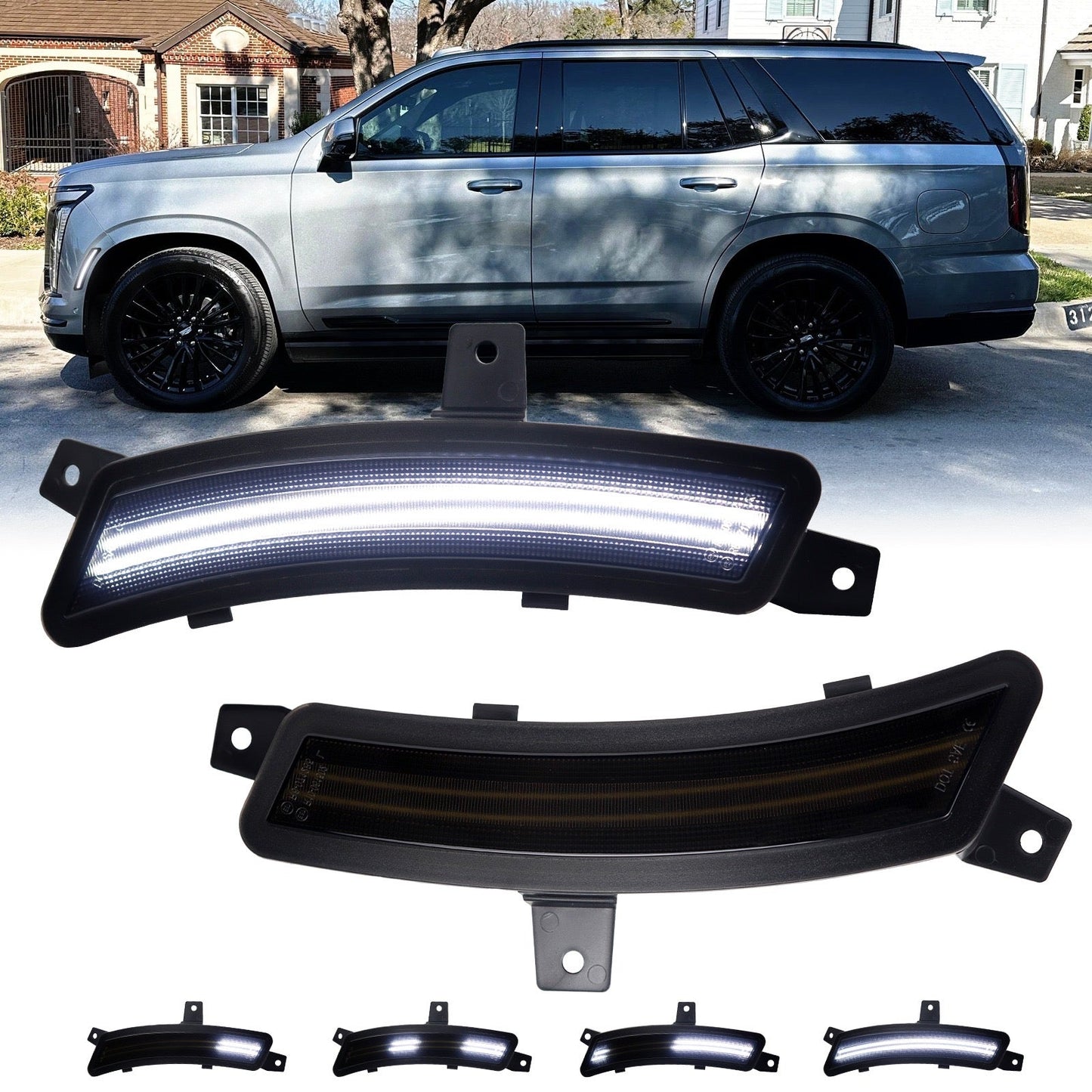 TAHOE/SUBURBAN/YUKON/ESCALADE 25-26 FRONT DYNAMIC SMOKED LED SIDE MARKERS