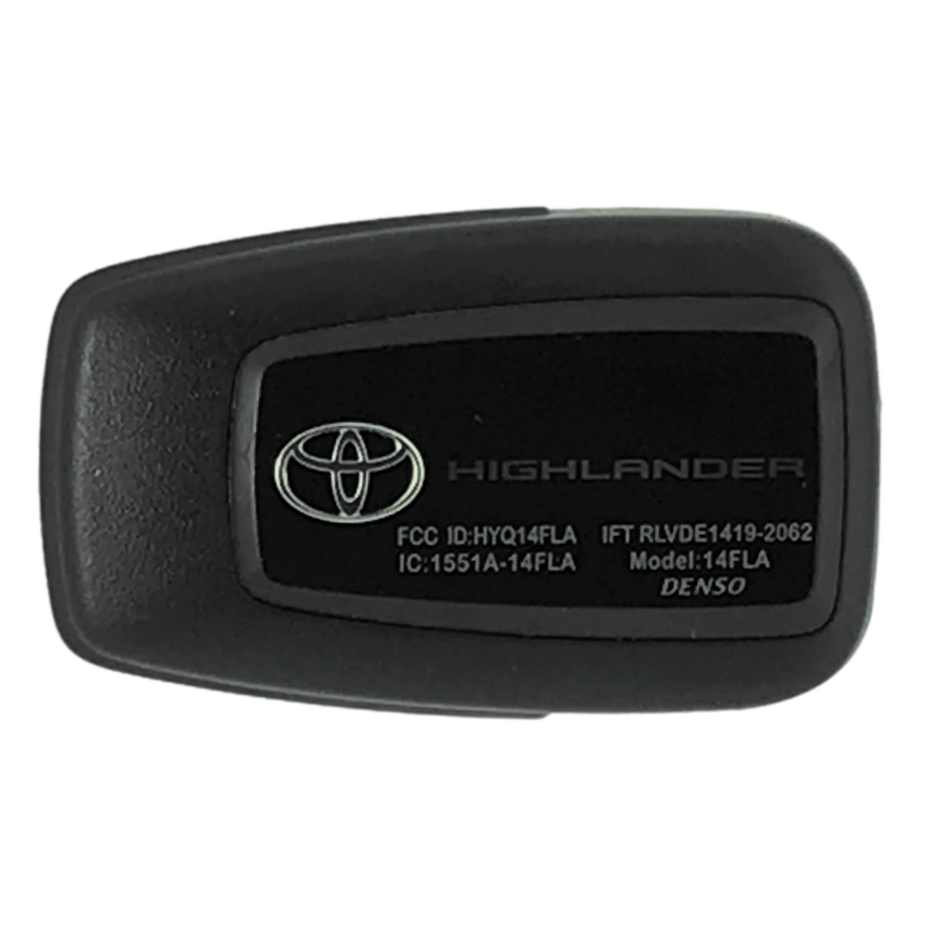 Toyota Highlander 2021-2023 OEM 4 Button Smart Key HYQ14FLA