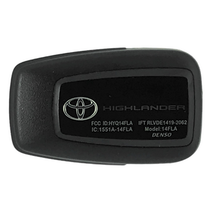 Toyota Highlander 2021-2023 OEM 4 Button Smart Key HYQ14FLA