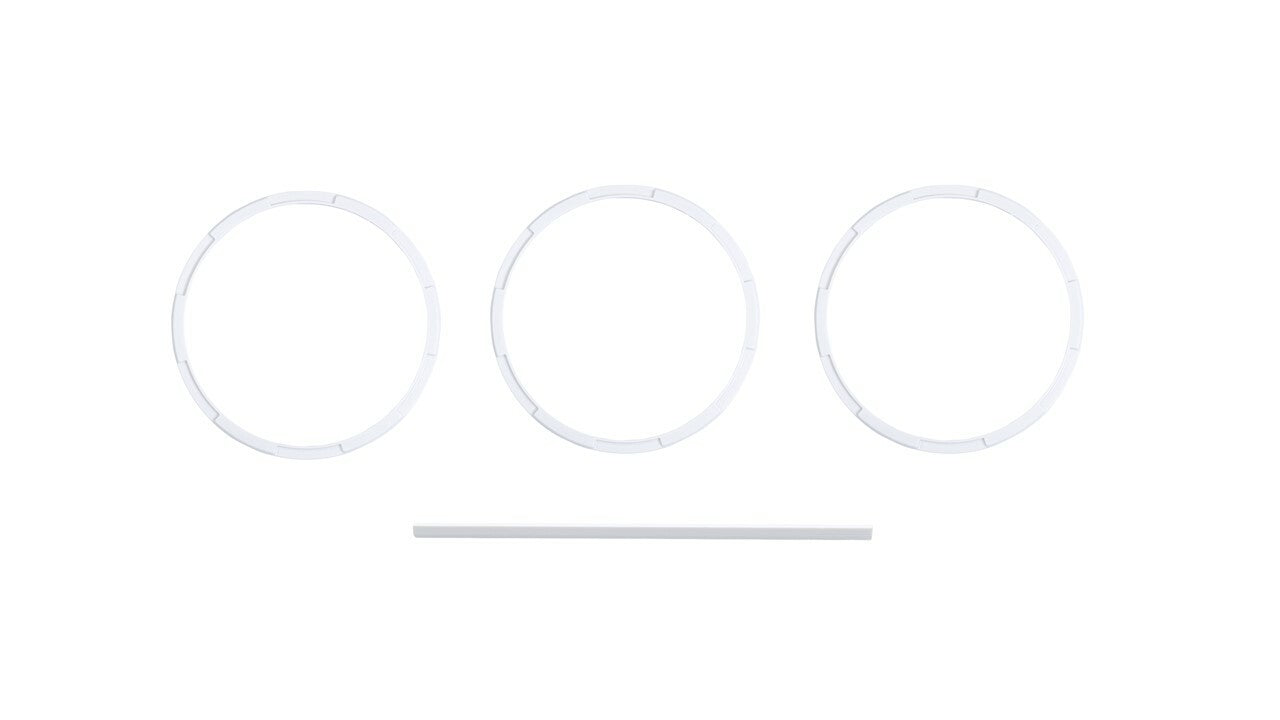 Climate Knob Trim Rings (2014-2021 Tundra) - WHITE