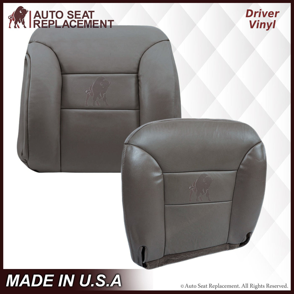 1995-1999  GMC Sierra SLT SLE Seat Cover in Gray: Choose your options