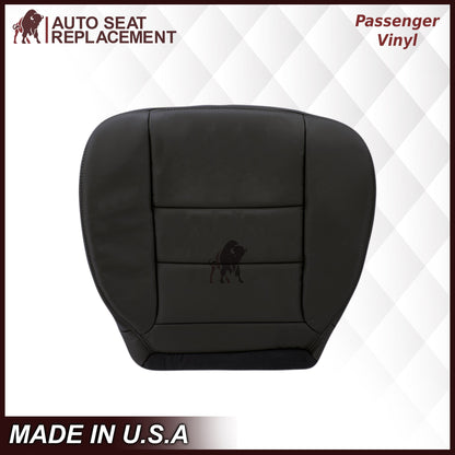 2002-2007 Ford F250/F350/F450/F550 Lariat Extended Cab Seat Cover in Black: Choose Leather or Vinyl