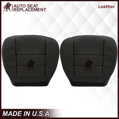 2002-2007 Ford F250/F350/F450/F550 Lariat Extended Cab Seat Cover in Black: Choose Leather or Vinyl