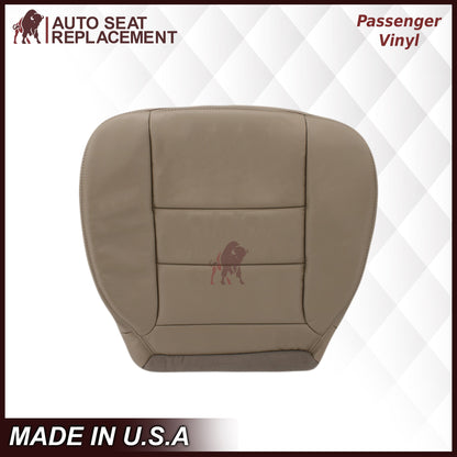 2002-2007 Ford F250/F350/F450/F550 Lariat Extended Cab Seat Cover in Tan: Choose Leather or Vinyl