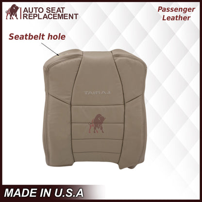 2002-2007 Ford F250/F350/F450/F550 Lariat Extended Cab Seat Cover in Tan: Choose Leather or Vinyl