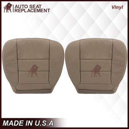 2002-2007 Ford F250/F350/F450/F550 Lariat Extended Cab Seat Cover in Tan: Choose Leather or Vinyl