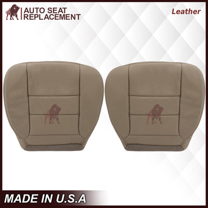 2002-2007 Ford F250/F350/F450/F550 Lariat Extended Cab Seat Cover in Tan: Choose Leather or Vinyl