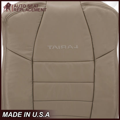 2002-2007 Ford F250/F350/F450/F550 Lariat Extended Cab Seat Cover in Tan: Choose Leather or Vinyl