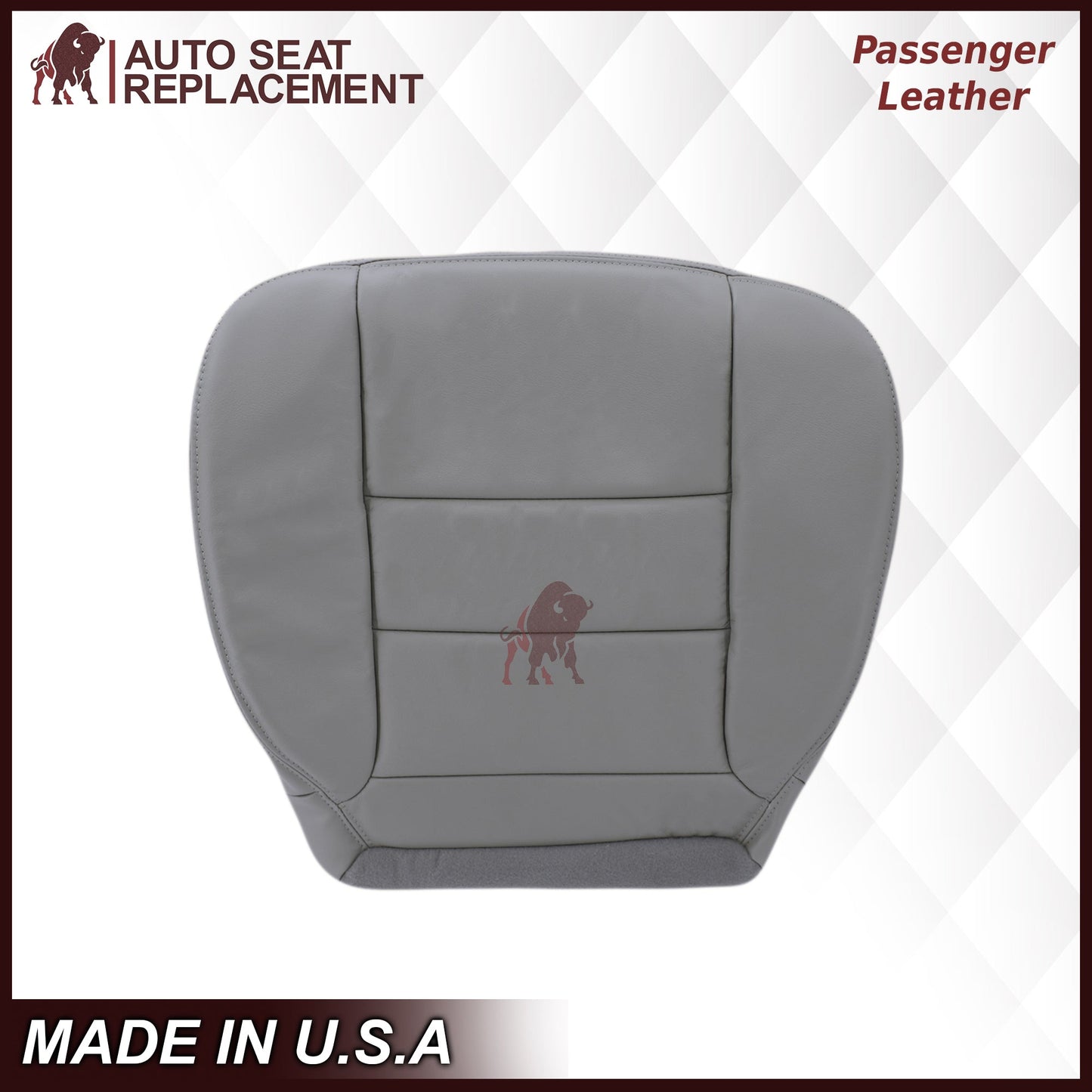 2002-2007 Ford F250/F350/F450/F550 Lariat Extended Cab Seat Cover in Flint Gray: Choose Leather or Vinyl