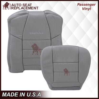 2002-2007 Ford F250/F350/F450/F550 Lariat Extended Cab Seat Cover in Flint Gray: Choose Leather or Vinyl