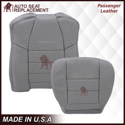 2002-2007 Ford F250/F350/F450/F550 Lariat Extended Cab Seat Cover in Flint Gray: Choose Leather or Vinyl