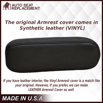 2003-2007 Ford F250/F350/F450/F550 Lariat Seat Cover in Black: Choose Leather or Vinyl