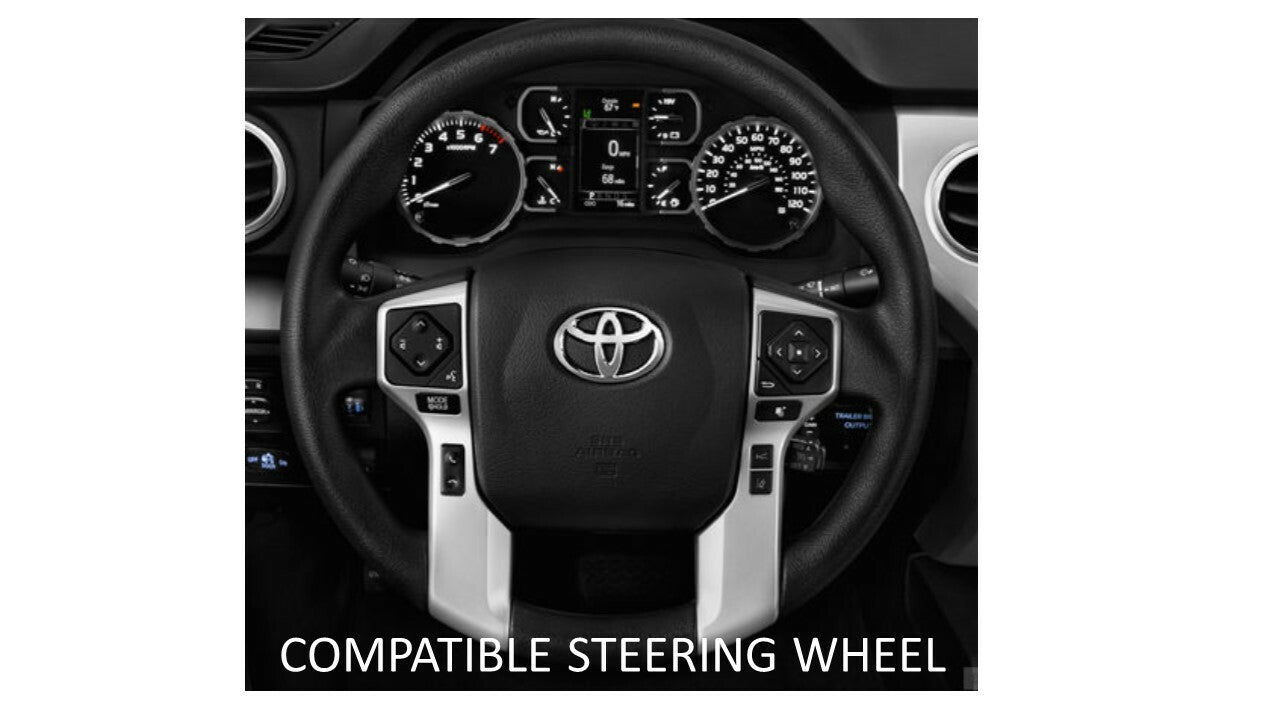 Steering Wheel Emblem Overlay (Select Toyota Models) - RED - BLANK