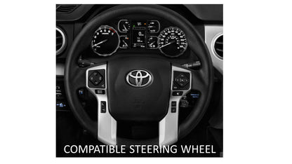 Steering Wheel Emblem Overlay (Select Toyota Models) - RED - BLANK