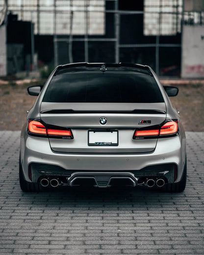 BMW 5 Series F90 M5 CS Style Carbon Fiber Rear Diffuser (2020+)