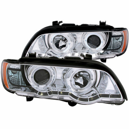 Anzo 2000-2003 BMW X5 Projector Headlights w/ Halo Chrome
