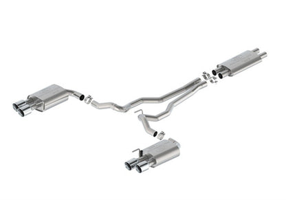 Ford Racing 2024 Mustang 5.0L Touring Non-Active Cat-Back Exhaust w/GT Valance - Chrome Tip M-5200-M5TCV