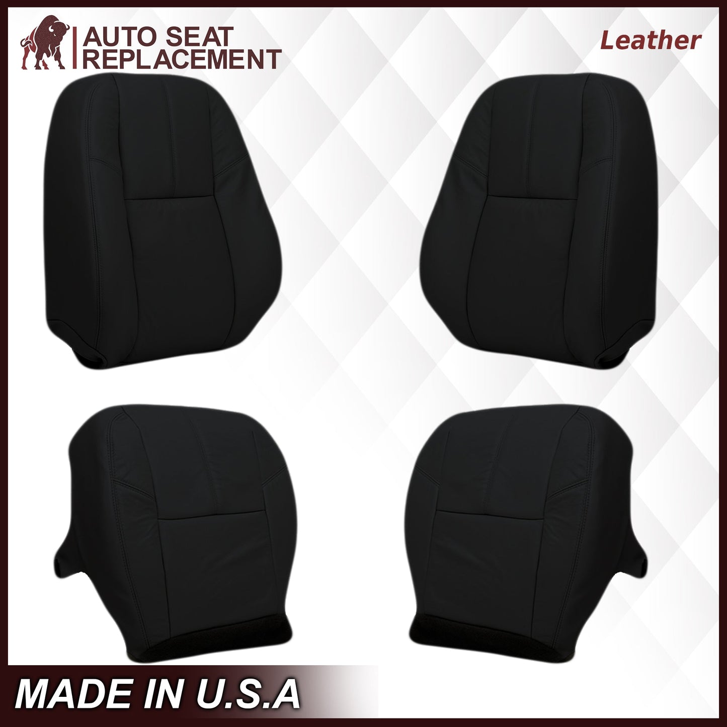 2007-2014 Chevy Tahoe/Suburban Seat Cover In Black: Choose From Variation