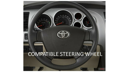 Steering Wheel Emblem Overlay (Select Toyota Models) - CEMENT - AJT DESIGN
