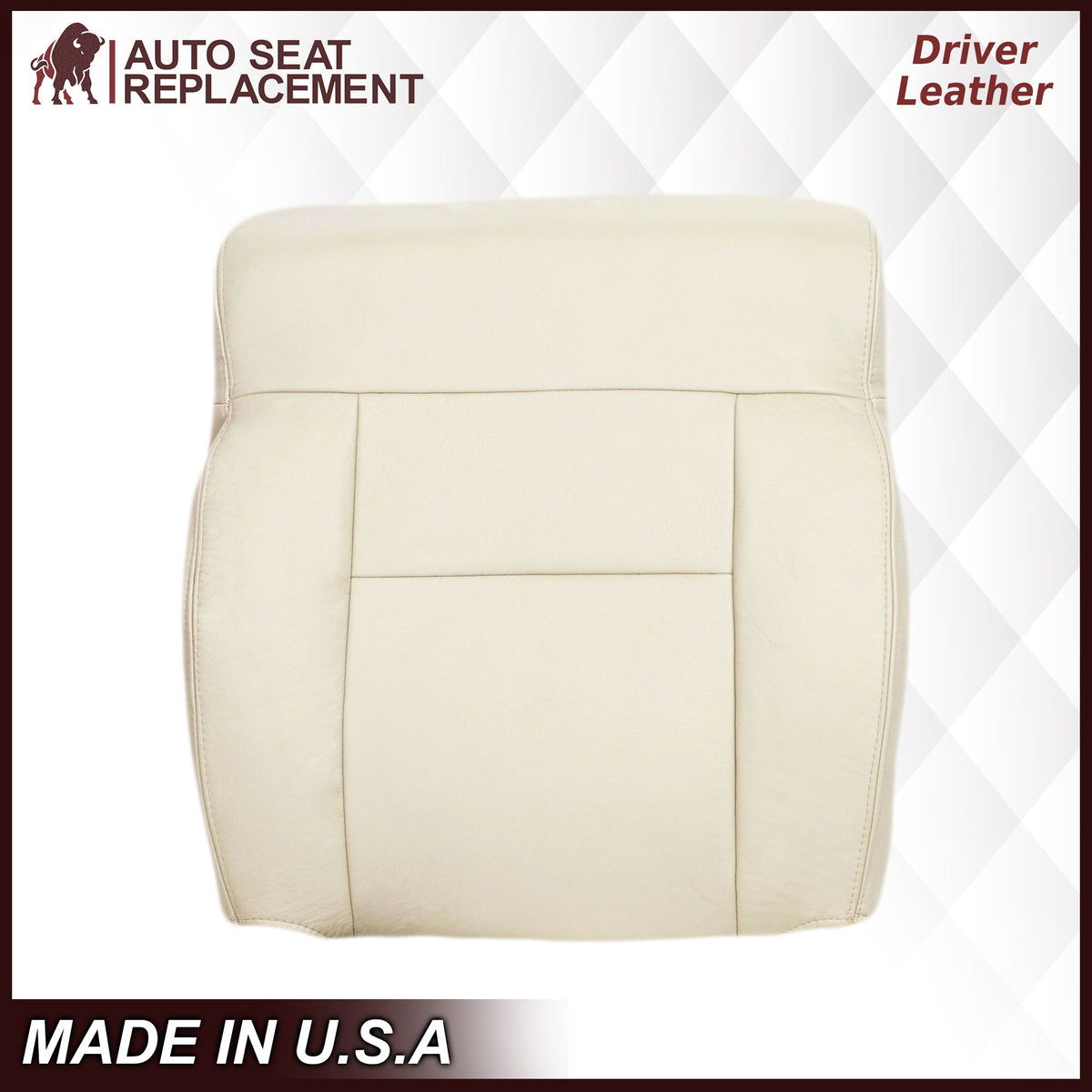 2004 Ford F150 Seat Cover in Light Parchment Tan: Choose Leather or Vinyl
