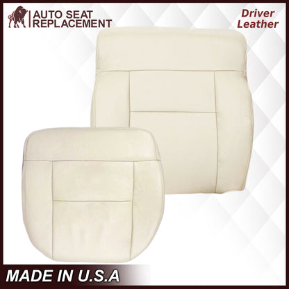 2004 Ford F150 Seat Cover in Light Parchment Tan: Choose Leather or Vinyl