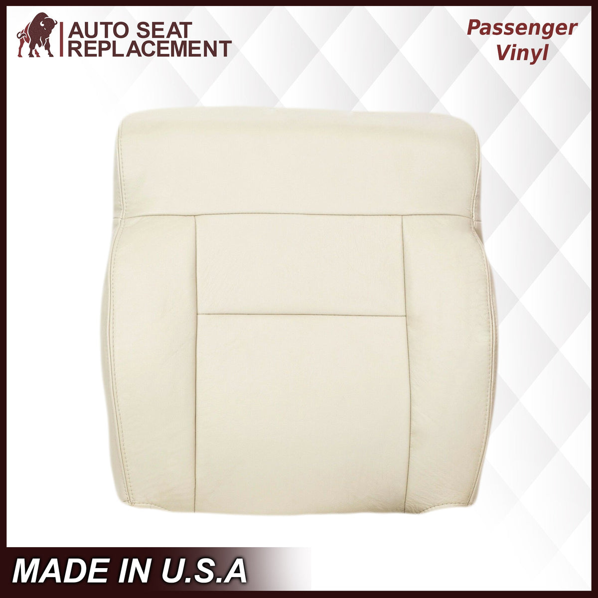 2004 Ford F150 Seat Cover in Light Parchment Tan: Choose Leather or Vinyl