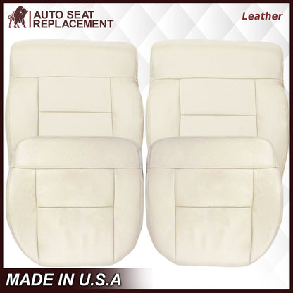 2004 Ford F150 Seat Cover in Light Parchment Tan: Choose Leather or Vinyl