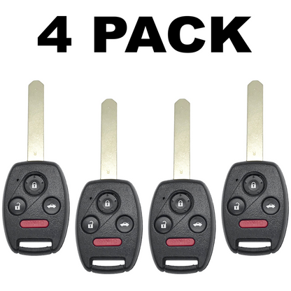 Honda Accord 2003-2007 4 Button Remote Head Key for OUCG8D-380H-A (4 Pack)