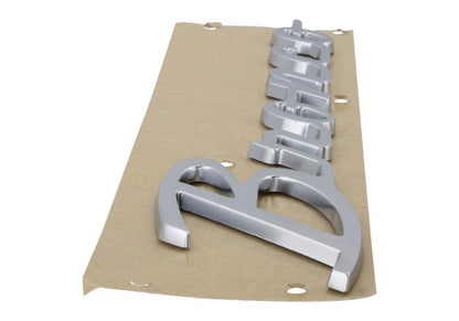 Ford Racing 21-23 Bronco Script Fender Badge - Silver M-1447-BSS