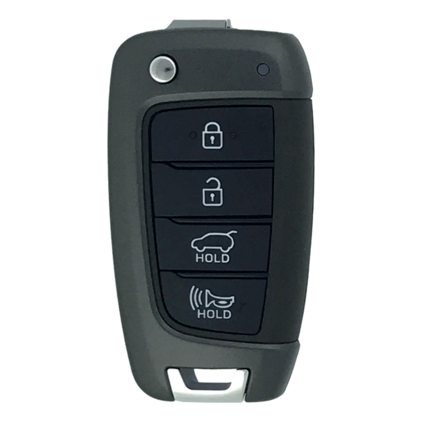 Hyundai 4 Button Flip Key Shell w/ Hatch