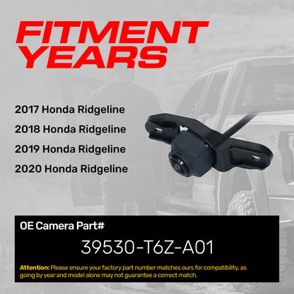 Honda Ridgeline (2017-2020) OEM Replacement Backup Camera OE Part # 39530-T6Z-A01