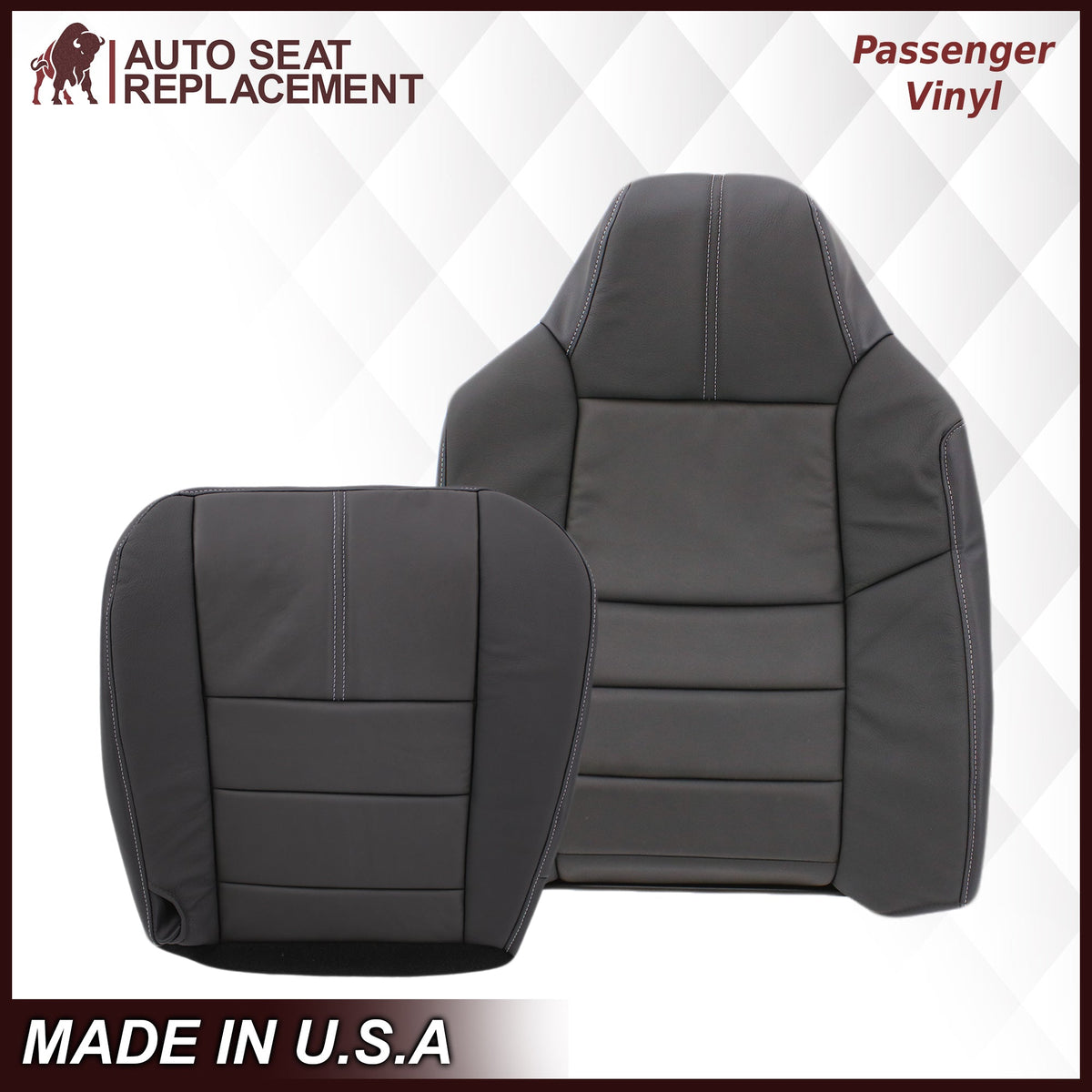 2008-2010 Ford F-250 F-350 F-450 F-550 Lariat Seat Cover in Black: Choose From Variants