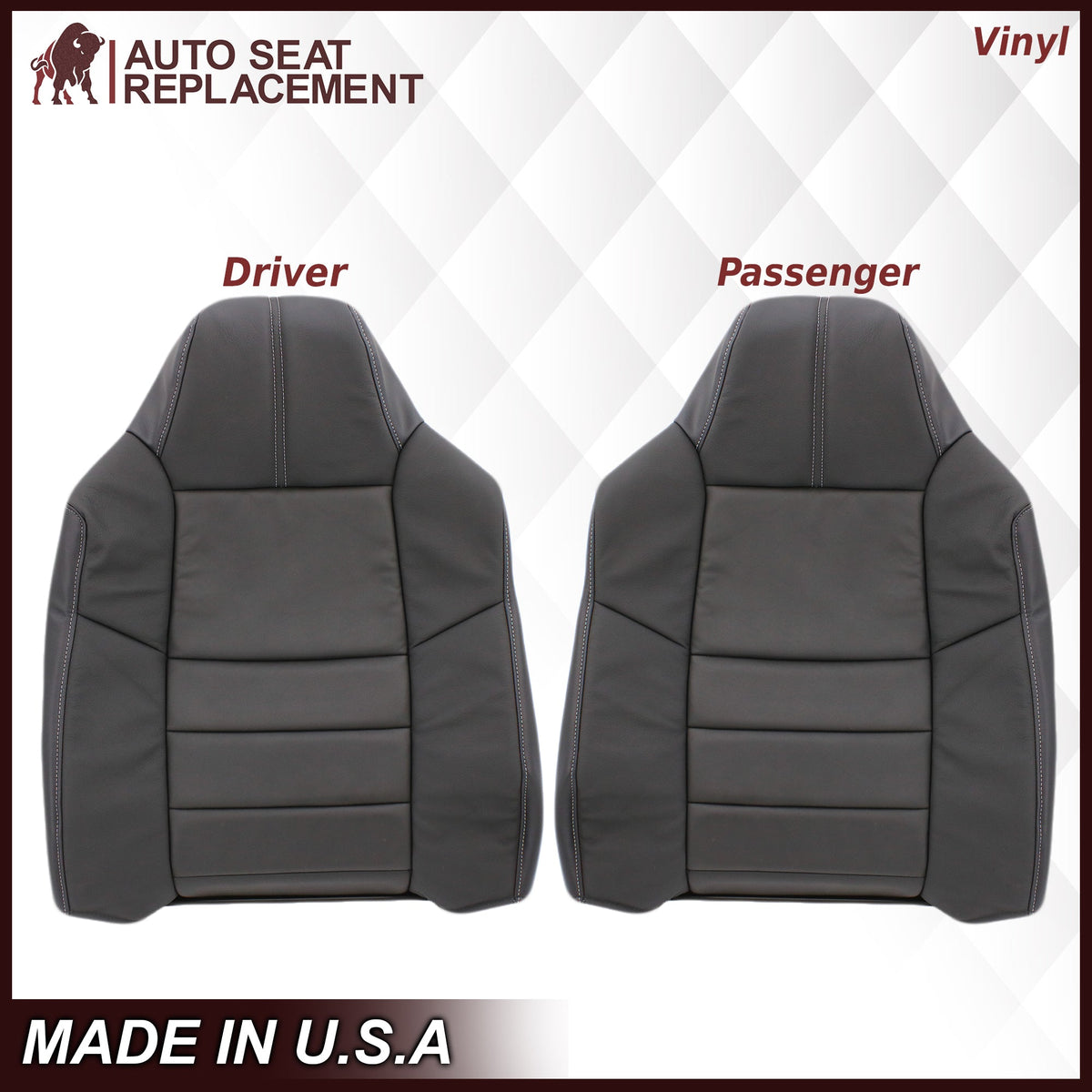2008-2010 Ford F-250 F-350 F-450 F-550 Lariat Seat Cover in Black: Choose From Variants