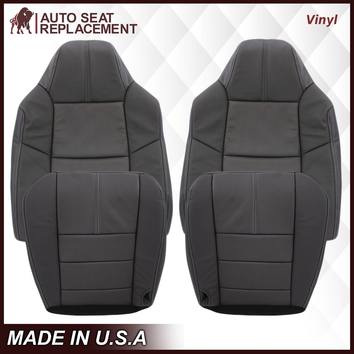 2008-2010 Ford F-250 F-350 F-450 F-550 Lariat Seat Cover in Black: Choose From Variants