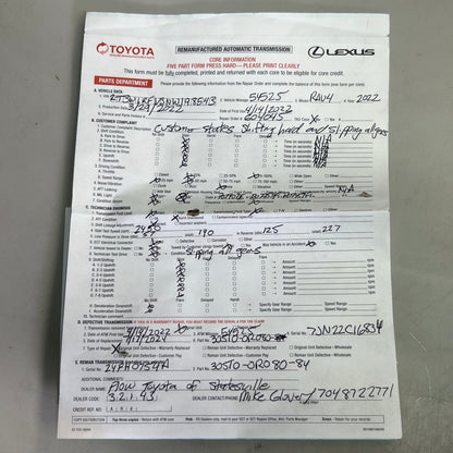 2022 Toyota RAV4 Used Automatic Transmission w/ Torque Converter 30510-0R080-84