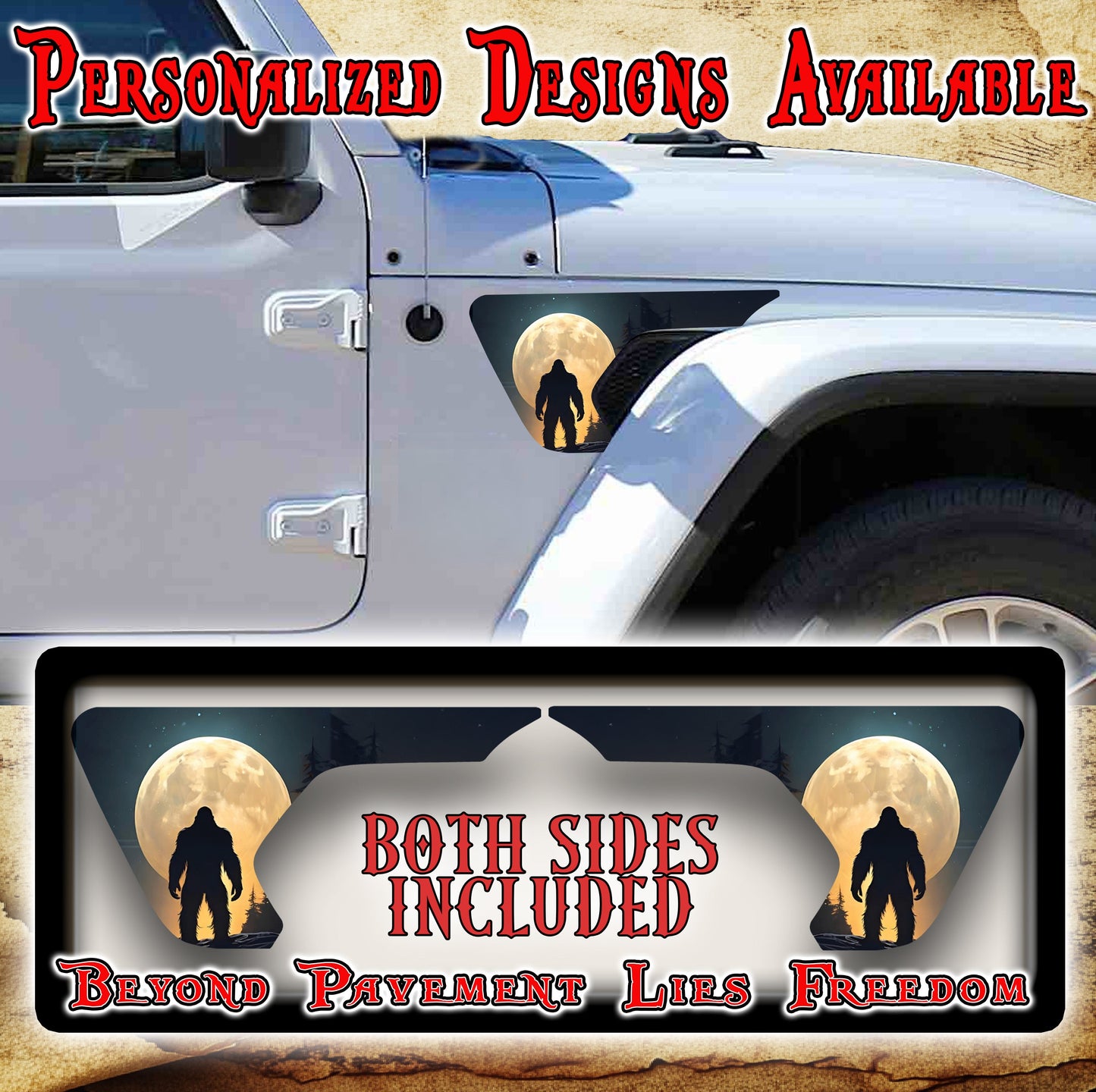 Bigfoot cabin fender vent for the JL or JT 2018 or newer 10