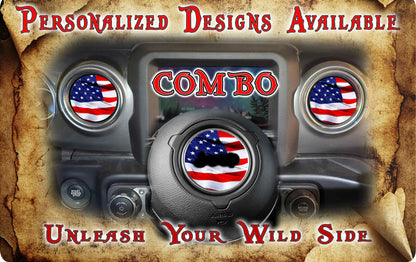Steering wheel decal Merica 213