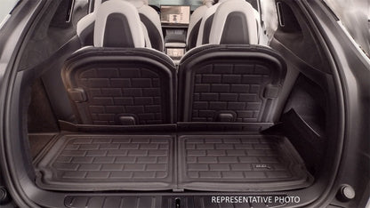 3D MAXpider 22-23 Rivian R1S Kagu Black 3Rd Row Seat Back Protector Q1RI0011309