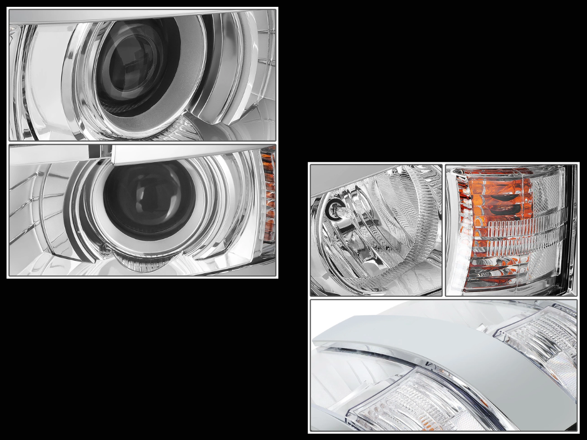 15-19 Chevy Silverado 2500HD/3500HD Chrome Housing Projector Headlight Set