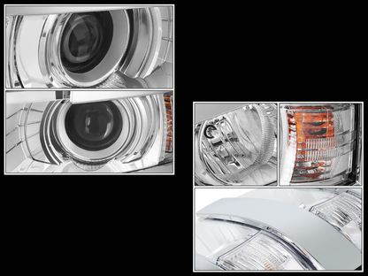 15-19 Chevy Silverado 2500HD/3500HD Chrome Housing Projector Headlight Set