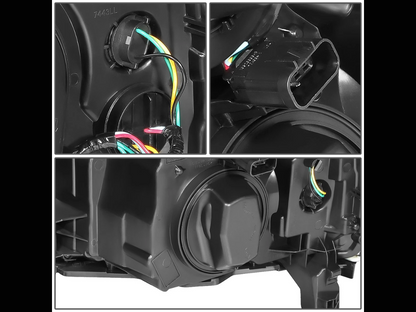 15-19 Chevy Silverado 2500HD/3500HD Chrome Housing Projector Headlight Set
