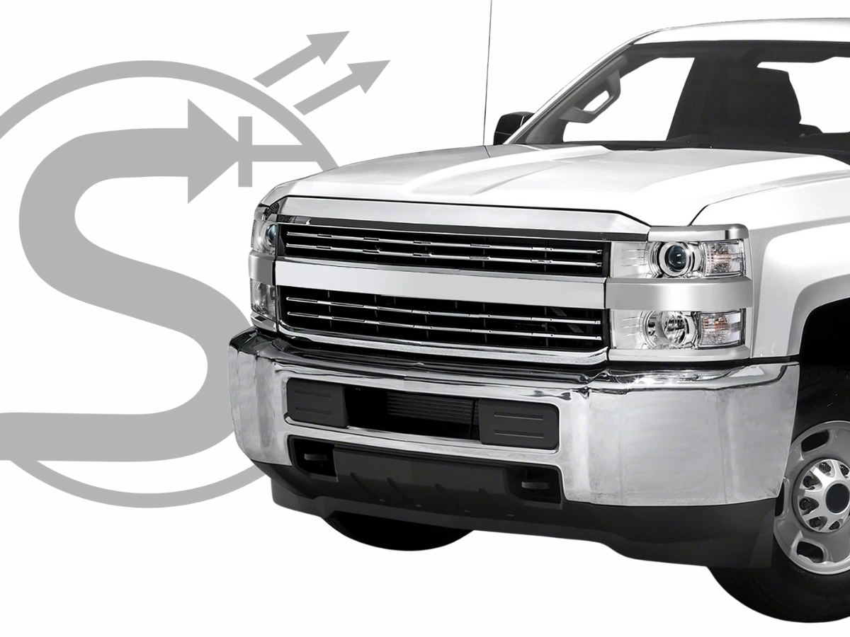 15-19 Chevy Silverado 2500HD/3500HD Chrome Housing Projector Headlight Set
