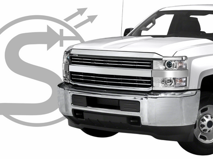15-19 Chevy Silverado 2500HD/3500HD Chrome Housing Projector Headlight Set