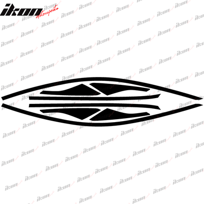 2017-2020 Honda Civic Gloss Black Window Trim Chrome Delete Vinyl Kit