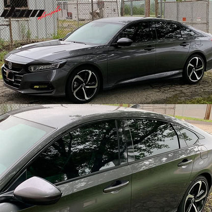 2018-2022 Honda Accord Matte Black Window Trim Chrome Delete Vinyl Kit