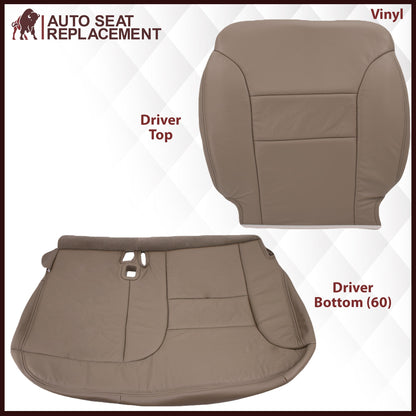 1995-1999 GMC Yukon/Sierra Seat Cover in Tan (60/40 Bench Bottoms): Choose your options
