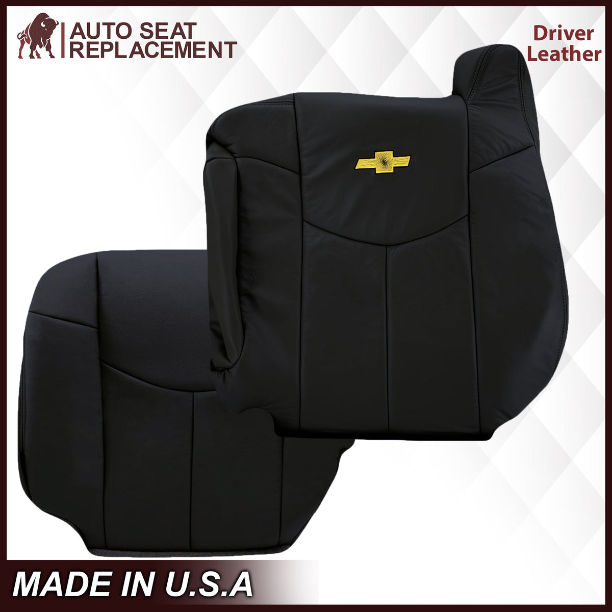 2002 Chevy Avalanche Seat Cover in Dark Graphite "Dark Gray": Choose From Variations